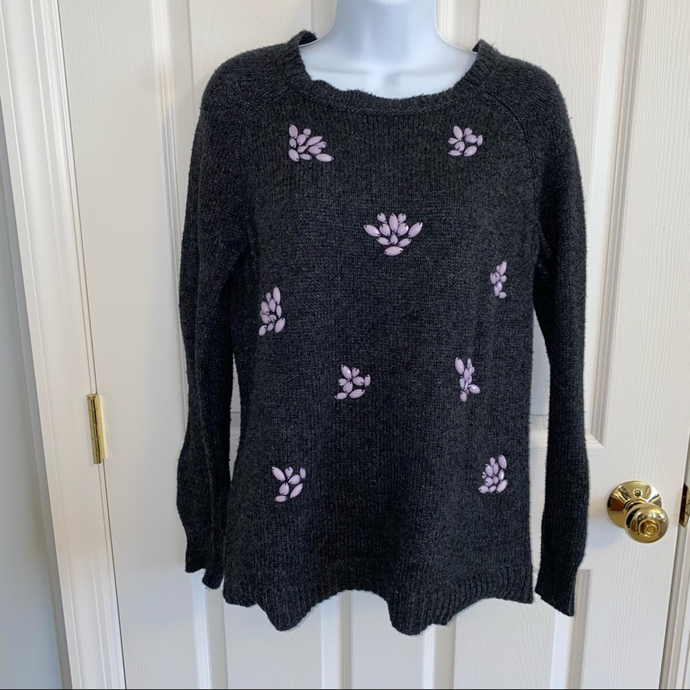 Loft Sweater with Beaded Details